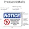 Signmission Unauthorized Persons Not Permitted Beyond OSHA Notice Sign, Vinyl Decal, 5in W x 3.5in L, 2PK OS-2PACK-NS-D-35-L-16777 - alternate 4